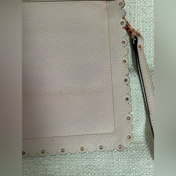 Michael Kors Pink Scalloped Leather Clutch - Picture 10 of 15